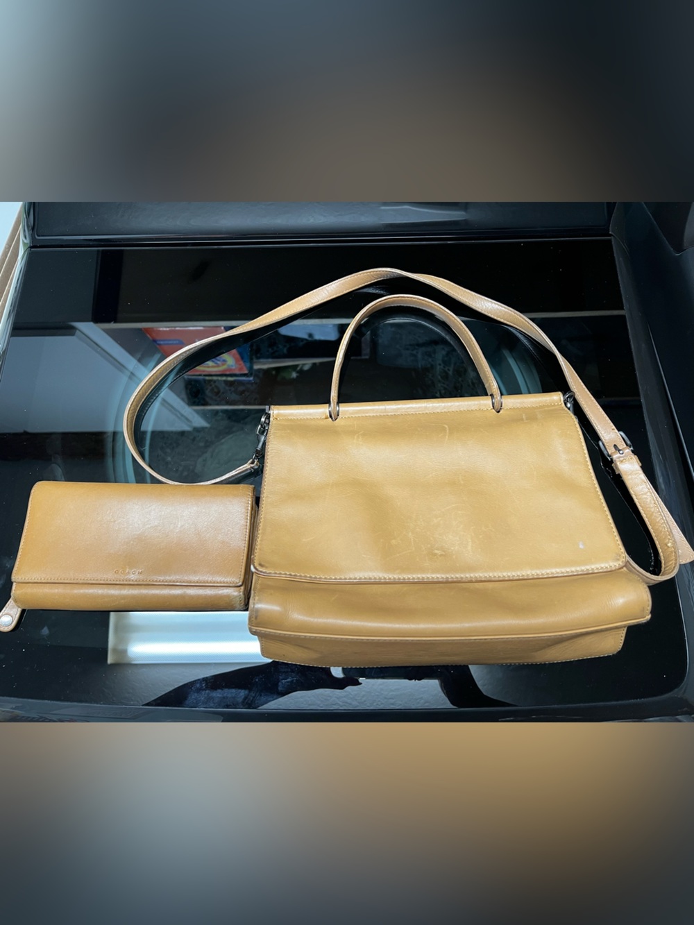 Coach The Whitney Satchel Vintage bag and wallet set